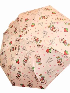 Wild Brain X Strawberry Shortcake & Custard Automatic Compac Umbrella